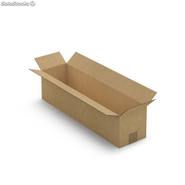 caja de cartón alargada